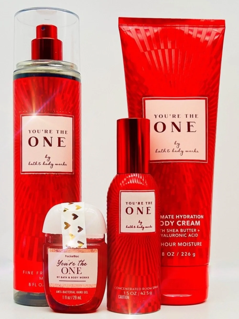 BBW You’re the One 7 Pc Diamond Ring Candle Gift Set Rare